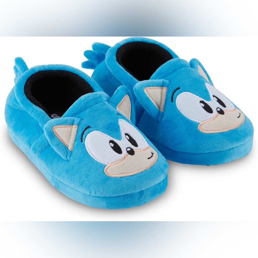 Sonic The Hedgehog Boys Cozy Comfort Slippers
